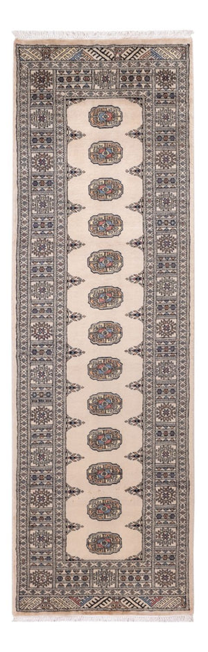 Loper Pakistaans tapijt - 244 x 77 cm - beige