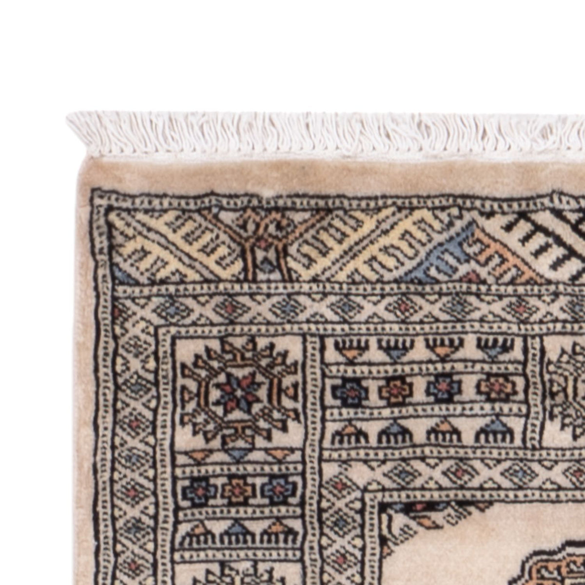 Loper Pakistaans tapijt - 244 x 77 cm - beige