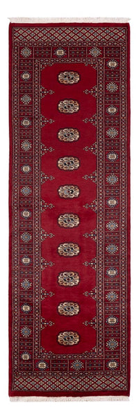 Loper Pakistaans tapijt - 241 x 77 cm - rood