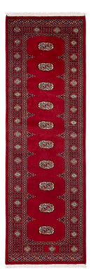 Loper Pakistaans tapijt - 247 x 79 cm - rood
