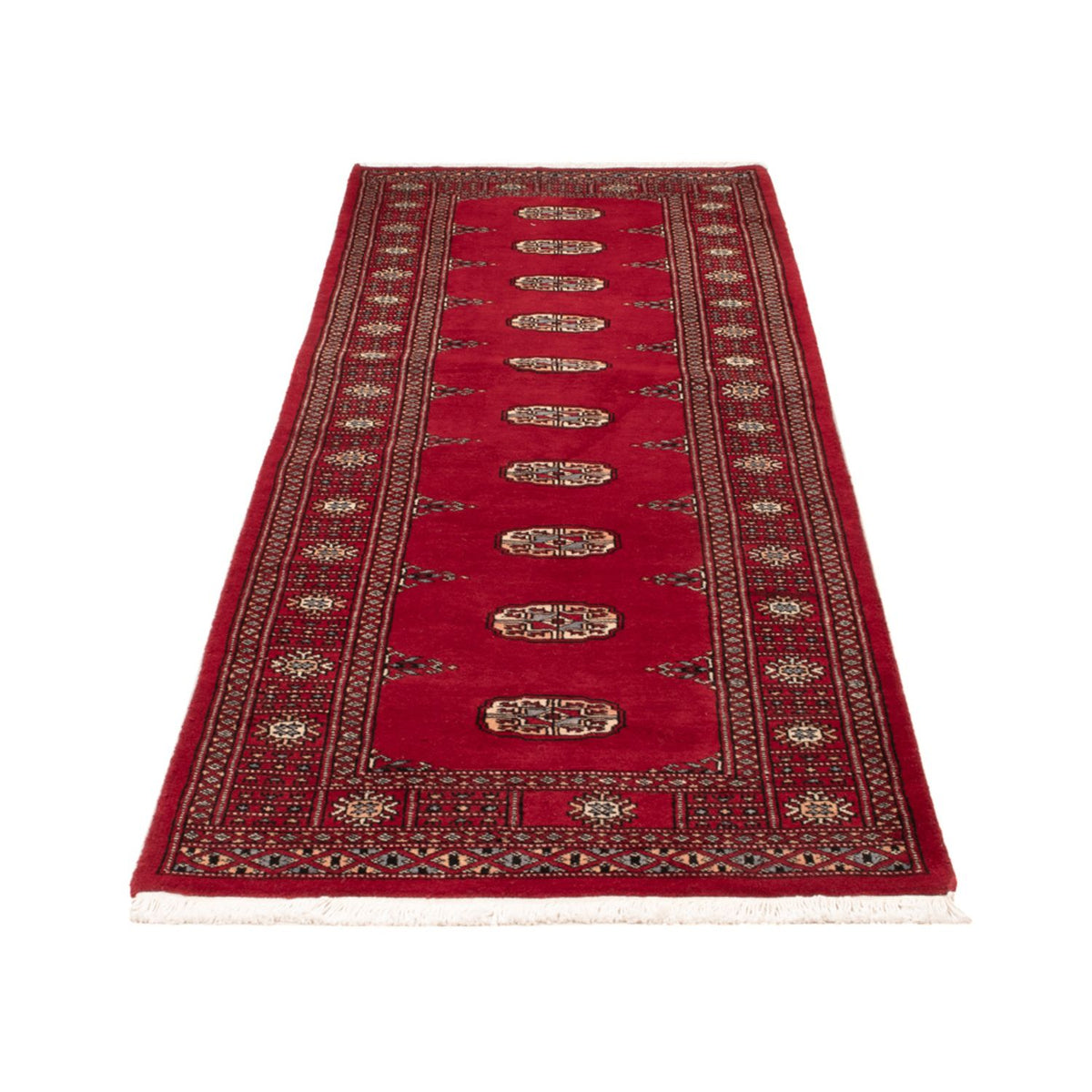 Loper Pakistaans tapijt - 247 x 79 cm - rood