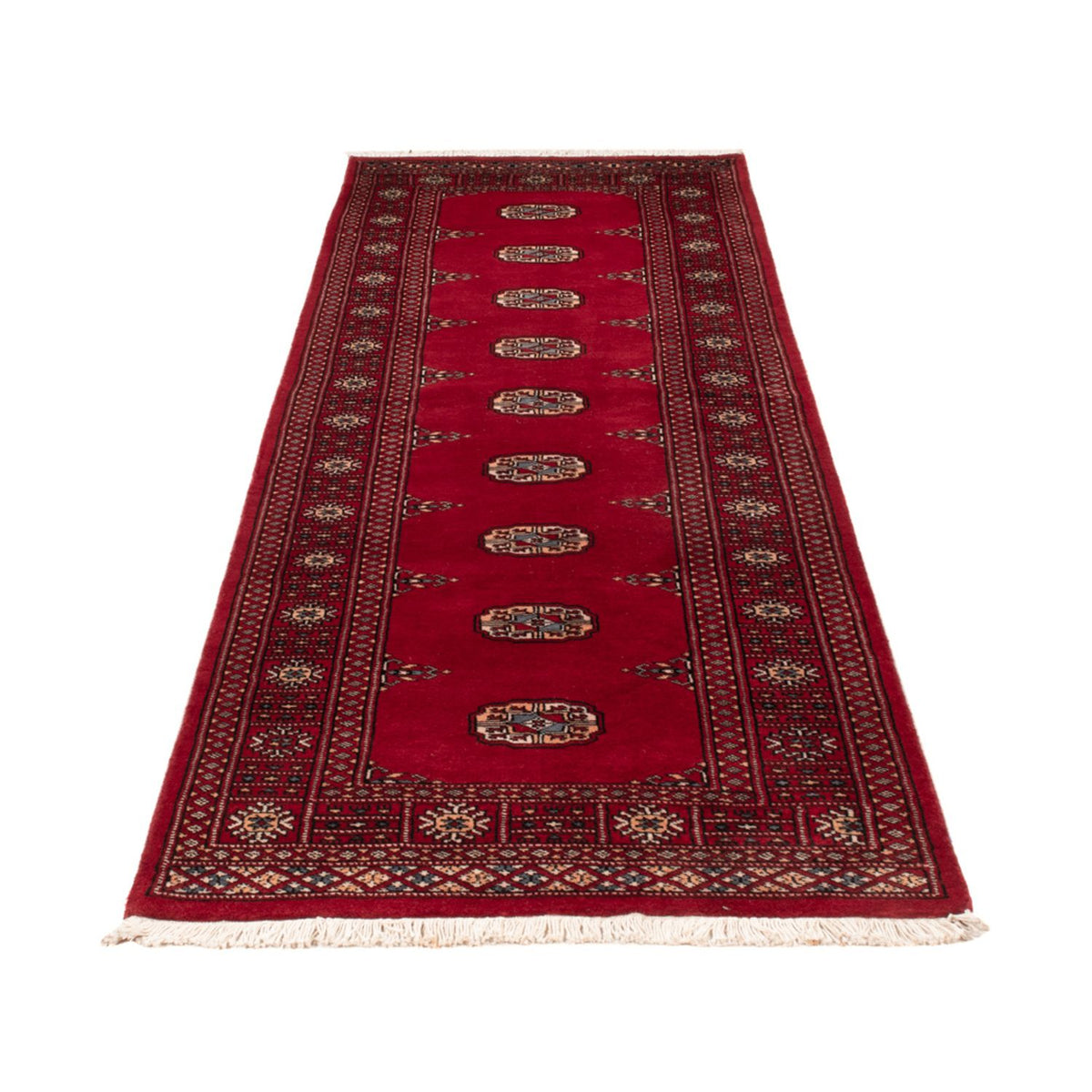 Loper Pakistaans tapijt - 247 x 77 cm - rood