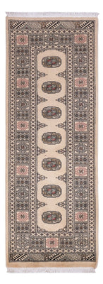 Loper Pakistaans tapijt - 206 x 77 cm - beige
