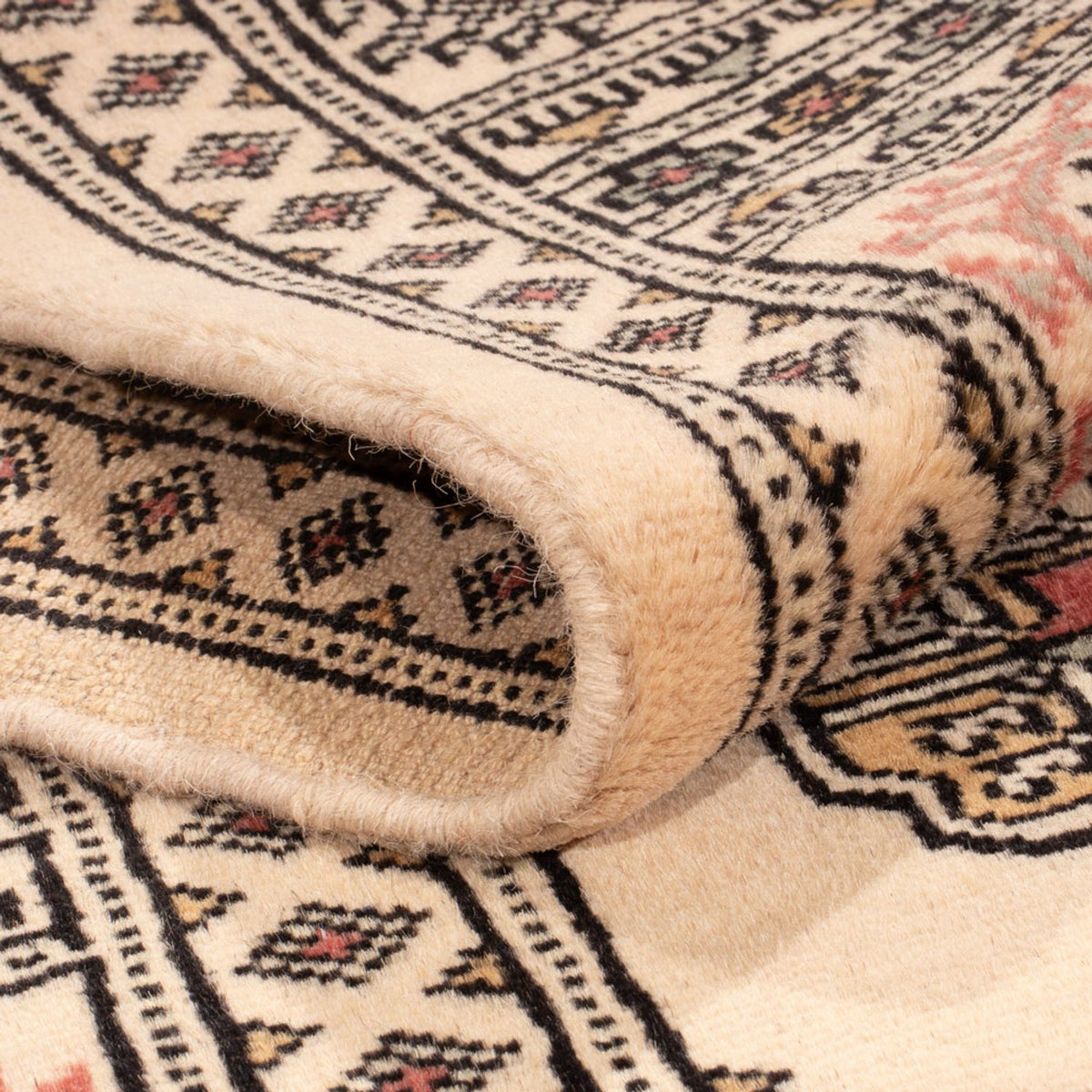 Loper Pakistaans tapijt - 206 x 77 cm - beige