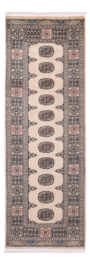 Loper Pakistaans tapijt - 217 x 76 cm - beige