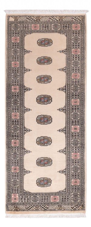 Loper Pakistaans tapijt - 195 x 77 cm - beige