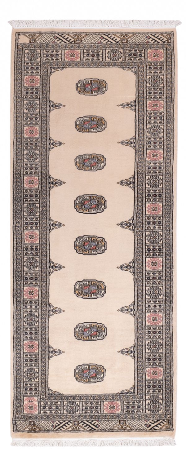 Loper Pakistaans tapijt - 195 x 77 cm - beige