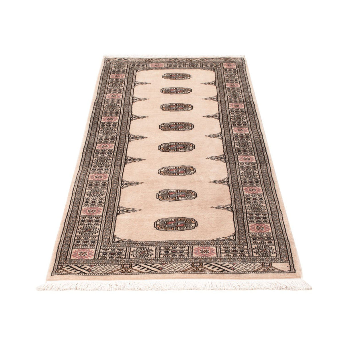 Loper Pakistaans tapijt - 195 x 77 cm - beige