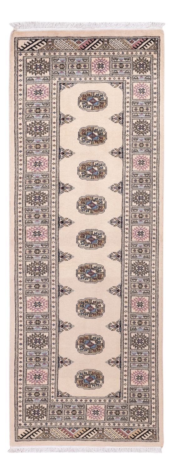 Loper Pakistaans tapijt - 206 x 75 cm - beige