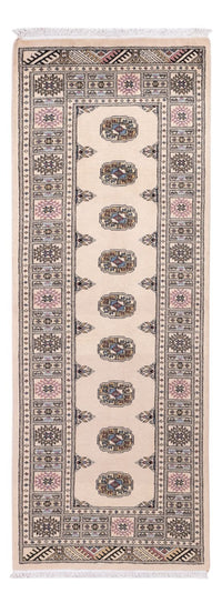 Loper Pakistaans tapijt - 206 x 75 cm - beige