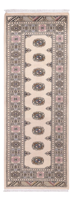 Loper Pakistaans tapijt - 206 x 75 cm - beige