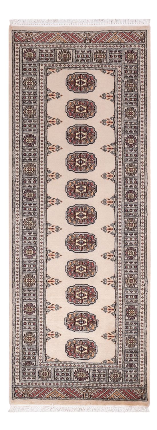 Loper Pakistaans tapijt - 204 x 75 cm - beige