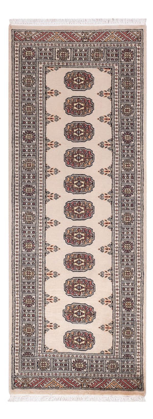 Loper Pakistaans tapijt - 204 x 75 cm - beige