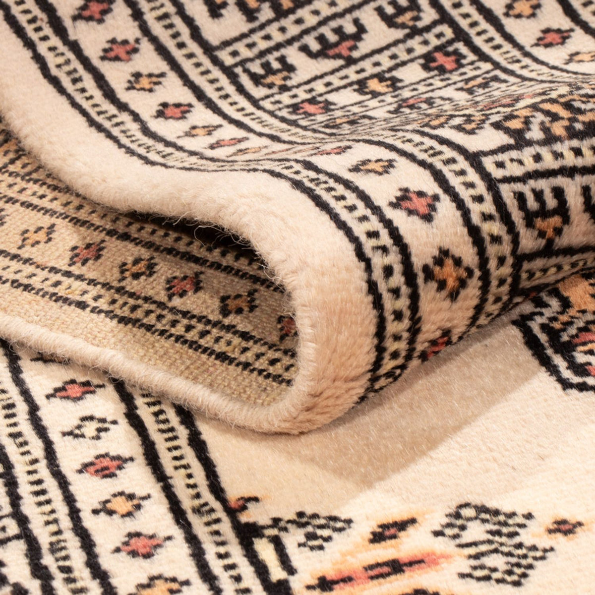 Loper Pakistaans tapijt - 204 x 75 cm - beige