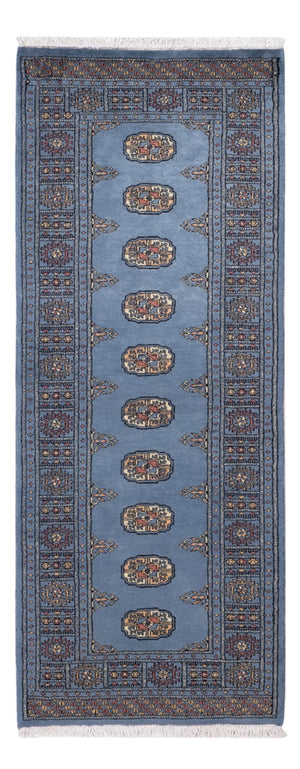 Loper Pakistaans tapijt - 201 x 77 cm - blauw