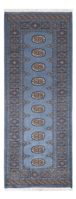 Loper Pakistaans tapijt - 197 x 77 cm - blauw