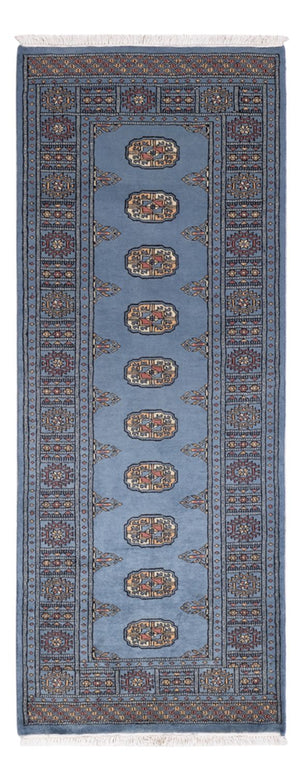 Loper Pakistaans tapijt - 197 x 77 cm - blauw