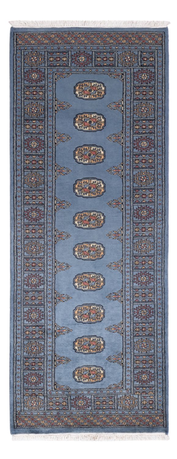 Loper Pakistaans tapijt - 197 x 77 cm - blauw