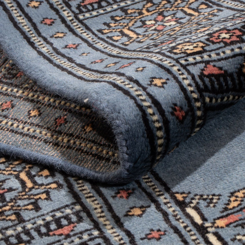 Loper Pakistaans tapijt - 197 x 77 cm - blauw