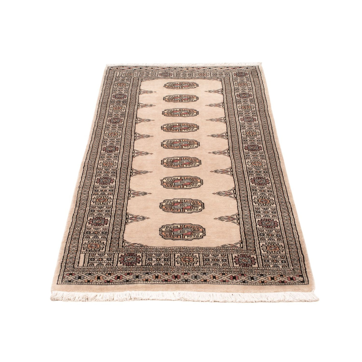 Loper Pakistaans tapijt - 193 x 77 cm - beige