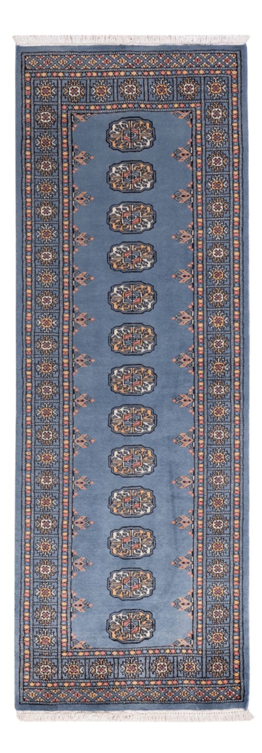 Loper Pakistaans tapijt - 209 x 76 cm - blauw