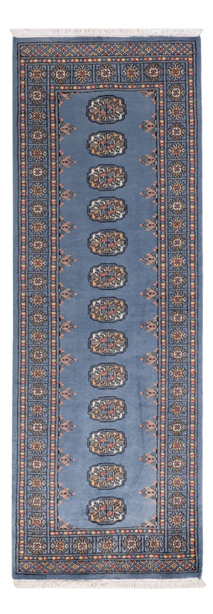 Loper Pakistaans tapijt - 209 x 76 cm - blauw