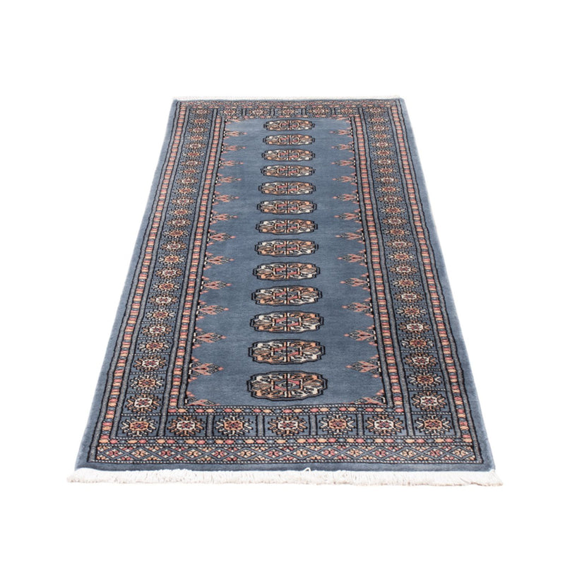 Loper Pakistaans tapijt - 209 x 76 cm - blauw