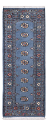 Loper Pakistaans tapijt - 199 x 80 cm - blauw