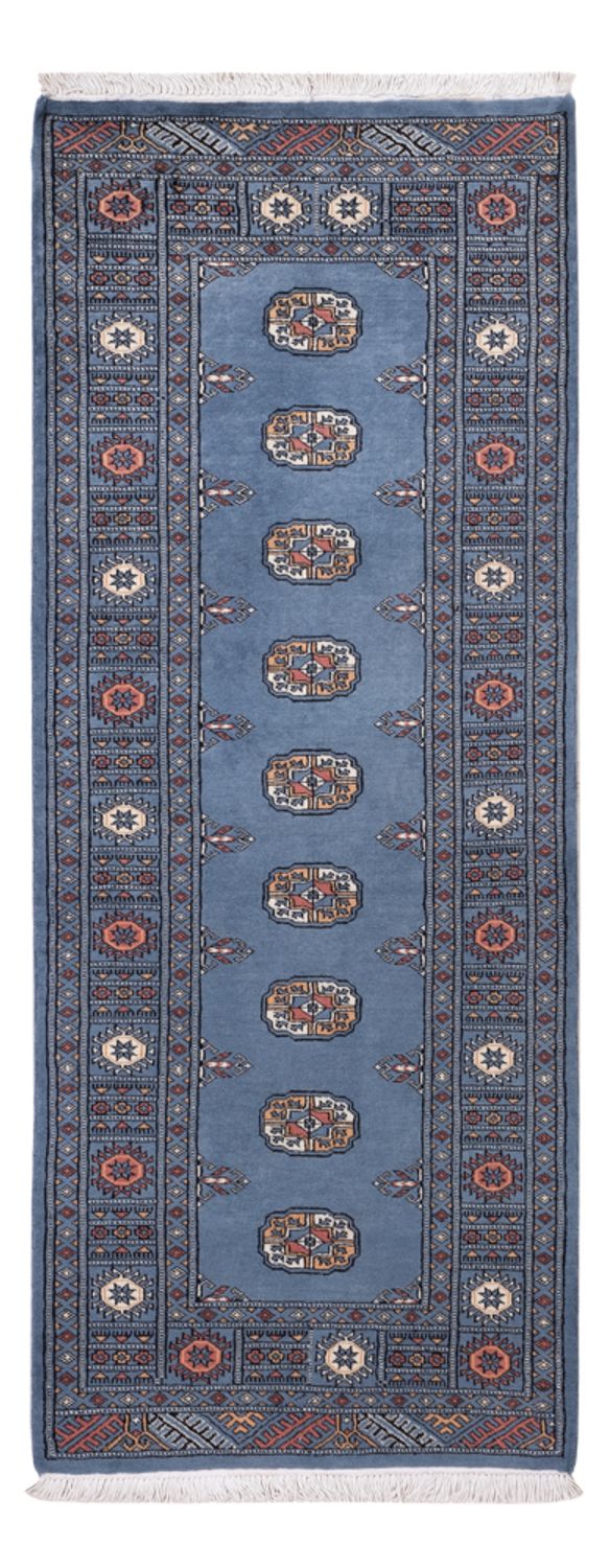Loper Pakistaans tapijt - 199 x 80 cm - blauw