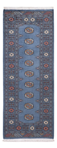 Loper Pakistaans tapijt - 199 x 80 cm - blauw