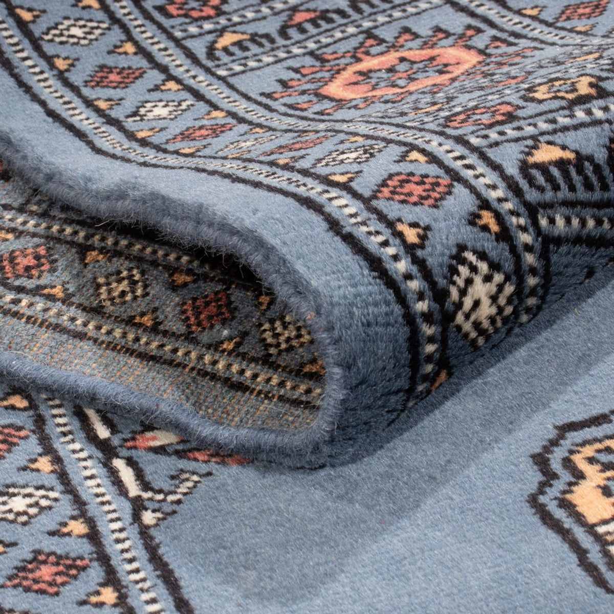 Loper Pakistaans tapijt - 199 x 80 cm - blauw