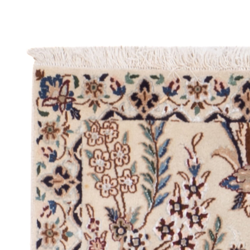 Loper Perzisch tapijt - Nain - 226 x 59 cm - crème