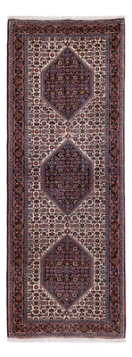 Loper Perzisch tapijt - Bijar - 210 x 77 cm - donkerbruin