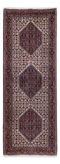 Loper Perzisch tapijt - Bijar - 210 x 77 cm - donkerbruin