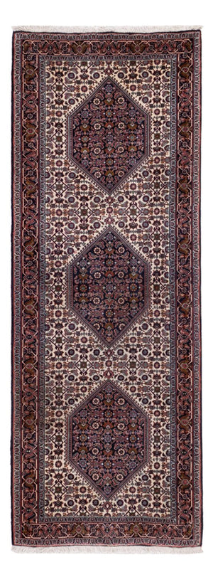 Loper Perzisch tapijt - Bijar - 210 x 77 cm - donkerbruin