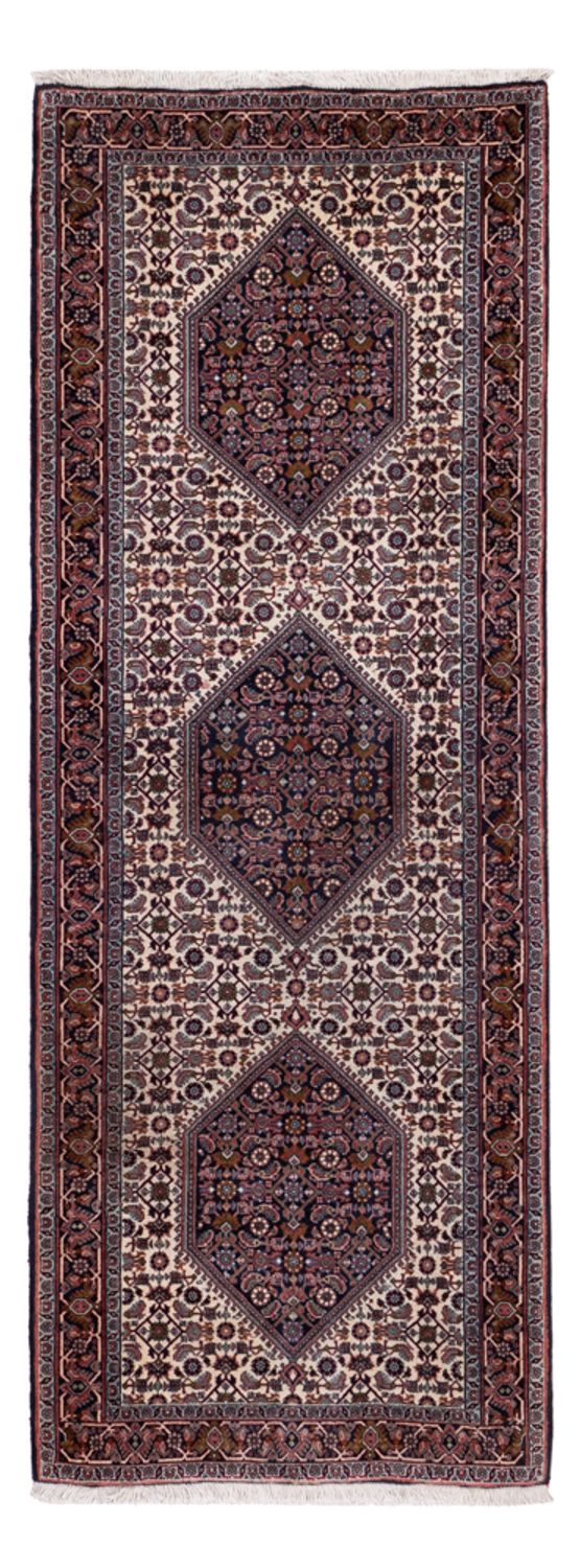 Loper Perzisch tapijt - Bijar - 210 x 77 cm - donkerbruin