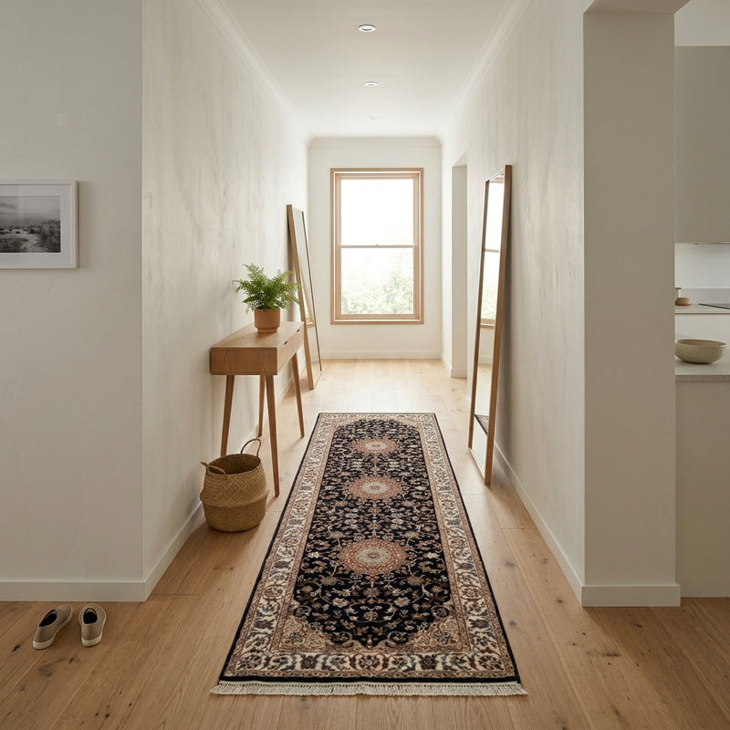 Indo Nain Tapijt 253x81cm - Oosters Tapijt