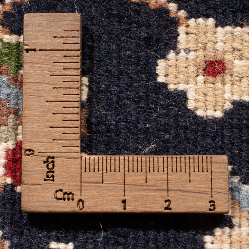 Loper Oosters tapijt - Nain - Indus - 253 x 81 cm - donkerblauw