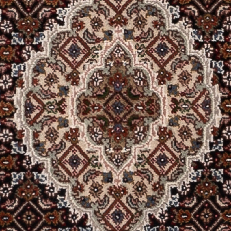 Loper Oosters tapijt - Tabriz - 204 x 80 cm - donker beige