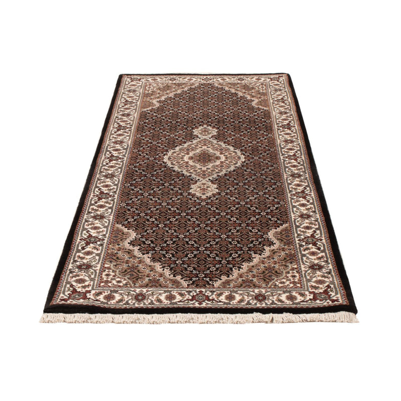 Loper Oosters tapijt - Tabriz - 204 x 80 cm - donker beige