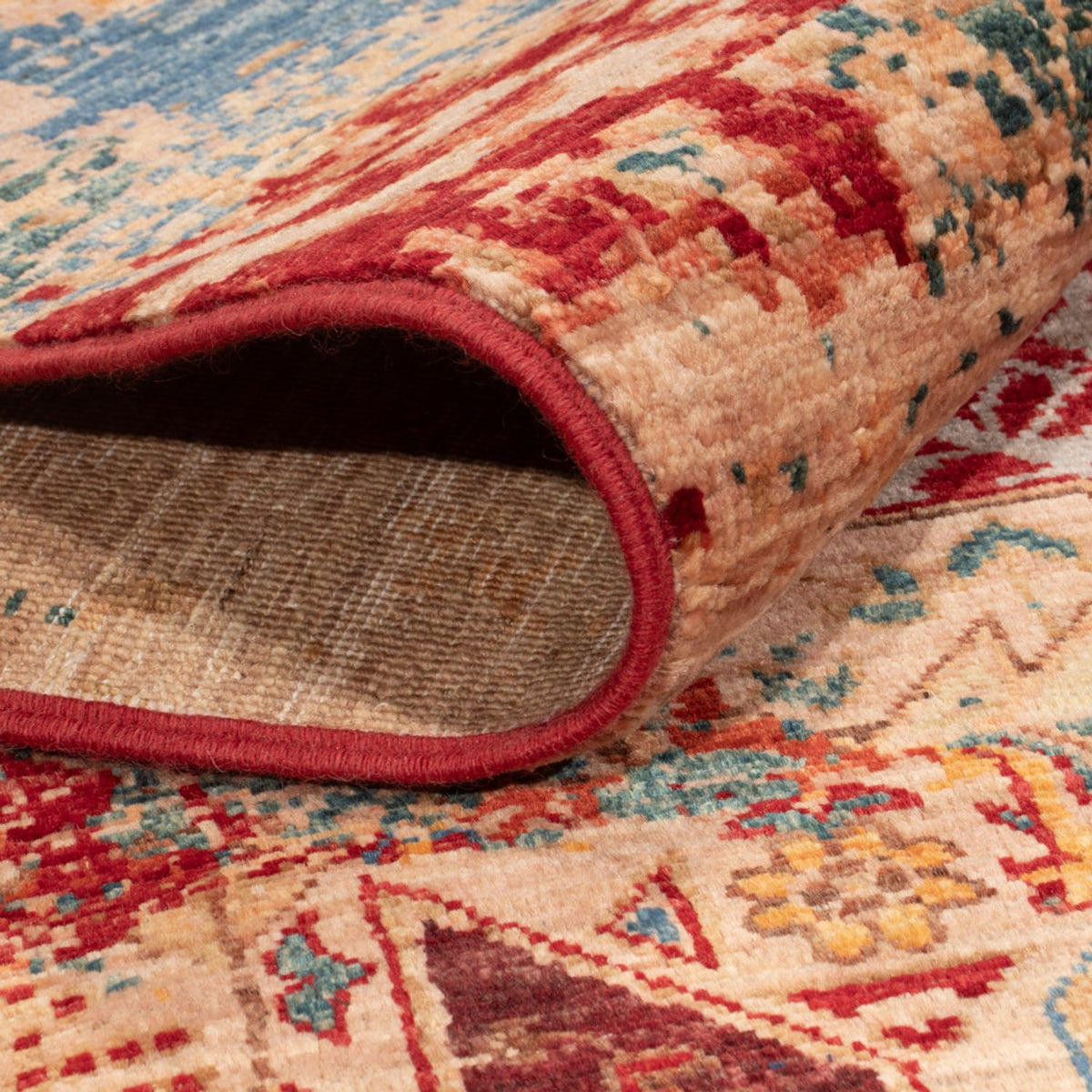 Designer tapijt - 201 x 152 cm - veelkleurig