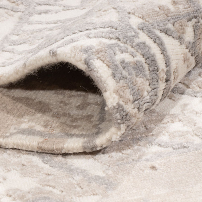 Designer tapijt - 203 x 152 cm - zilver