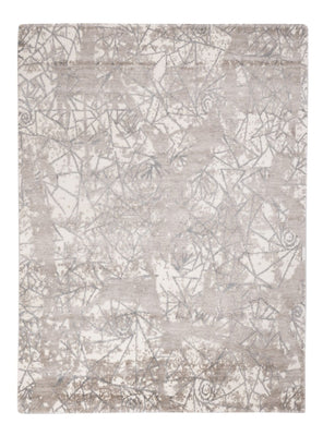 Designer tapijt - 206 x 154 cm - zilver