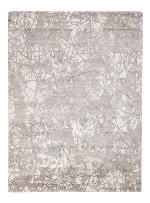 Designer tapijt - 206 x 154 cm - zilver