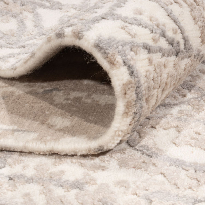 Designer tapijt - 206 x 154 cm - zilver