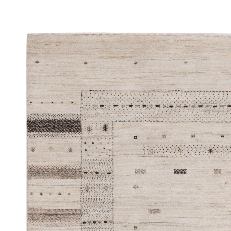 Gabbeh Tapijt - Loribaft Indus - 207 x 156 cm - zilver