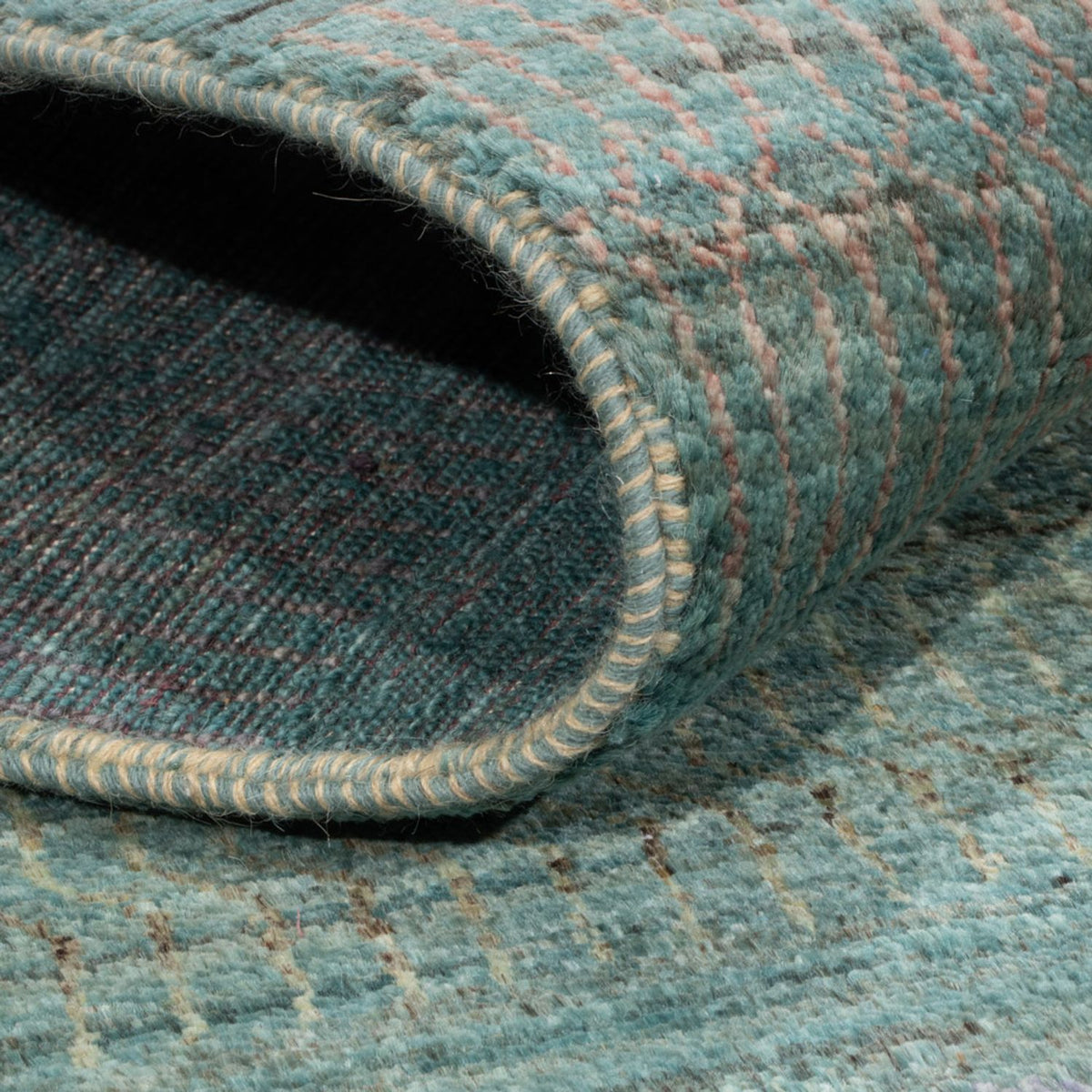 Designer tapijt - 196 x 152 cm - donkergroen