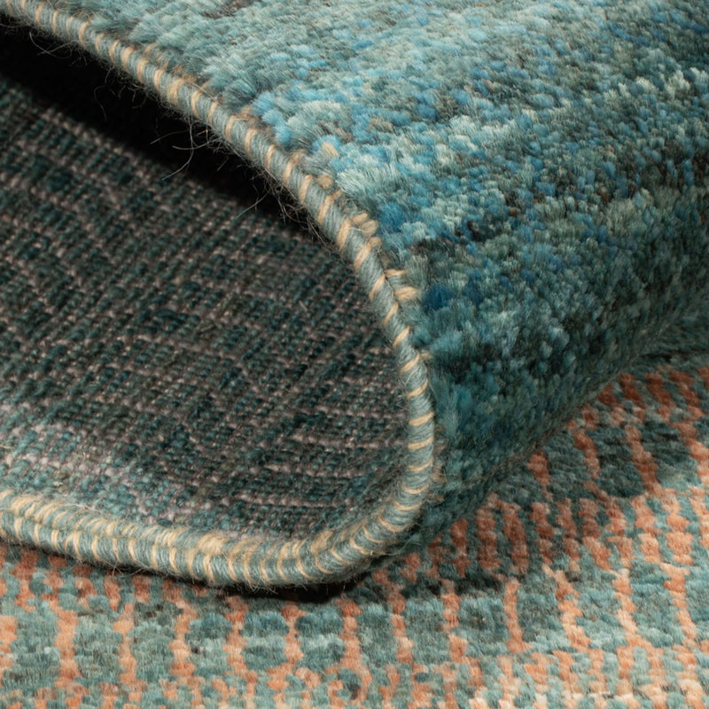 Designer tapijt - 195 x 154 cm - donkergroen