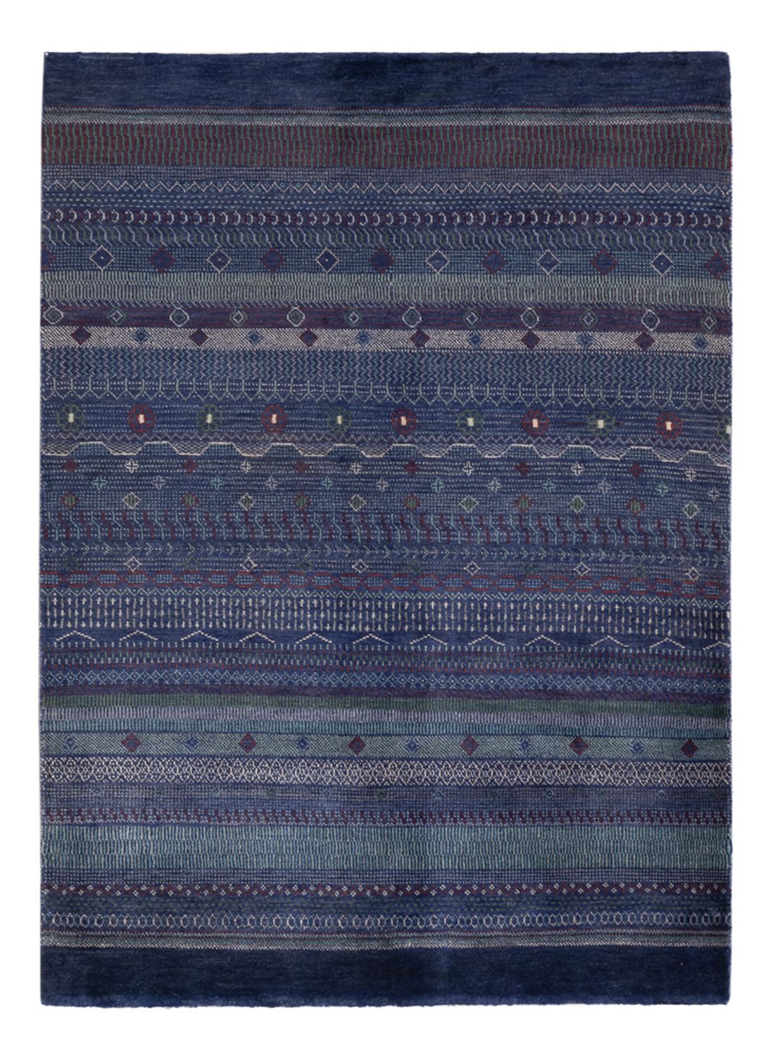 Gabbeh tapijt - Perzisch - 191 x 140 cm - donkerblauw