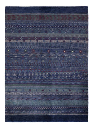 Gabbeh tapijt - Perzisch - 191 x 140 cm - donkerblauw